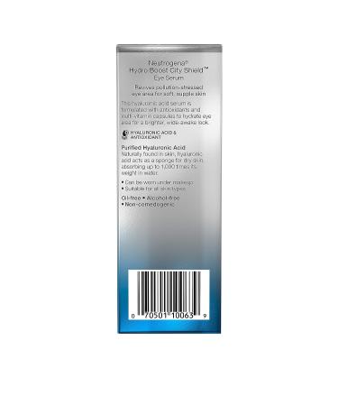 Neutrogena Hydro Boost City Shield Hydrating Eye Serum | Hyaluronic Acid, Antioxidants, Multivitamin Capsules | Pollution-Stressed Skin | Oil-Free, Non-Comedogenic | .47 fl. oz - Buy Online on GoSupps.com