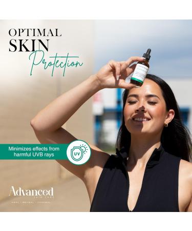 Advanced Skin Care | Vitamin C Face Serum with Vitamin E and Ferulic Acid | Hydrating and Skin Brightening Formula | Rejuvenating & UV Protection | All Skin Type 1oz Vitamin C Serum for Face - Buy Online on GoSupps.com