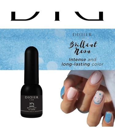 Didier Lab - Premium UV Gel Nail Polish - Brillant Neon No5- Gel Nail Varnish - Nail Art - Long-Lasting High Gloss Wear - Gel Nail Polish - Gel Nails - Glitter Gel Nail Polish - Rich Pigment - 8ml - Buy Online on GoSupps.com