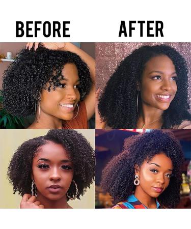 Hair Extensions Clip In Human Hair Extensions 8pc/set 120g Deep Wave Clip Ins Human Hair Clip In Extensions Curly Clip-ins Full Head crochet hair (Size : 12 inch) - Buy Online on GoSupps.com