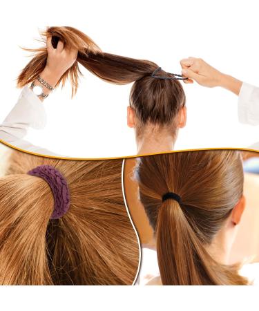 Braided Hair Bands 48pc Pack - Elastic Hair Ties for Women & Girls - Bright Colors Ponytail Holders & Hair Accessories - Buy Online on GoSupps.com