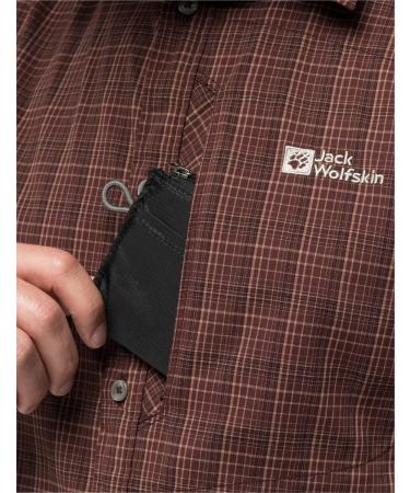 Jack Wolfskin Men's Rays Stretch Vent Shirt - Atacama Red L | International Shipping Available - Buy Online on GoSupps.com