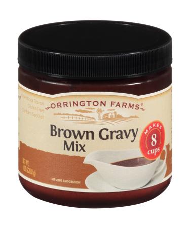 Orrington Farms Mix Granular Brown Gravy 8 Oz (Pack of 6) Brown Gravy 8 Ounce (Pack of 6)