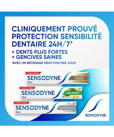 Sensodyne Herbal Care Toothpaste Relieves Tooth Sensitivity Contains Natural Extracts of Eucalyptus and Fennel 75 ml - Buy Online on GoSupps.com