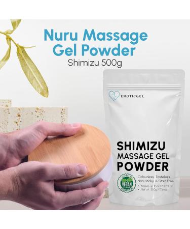 Nuru Massage Gel Therapy Powder 500g - Seaweed & Green Tea | Paraben & Glycerine Free | Made in Japan | Creates 13.2 Gallons of Pure Bliss - Buy Online on GoSupps.com
