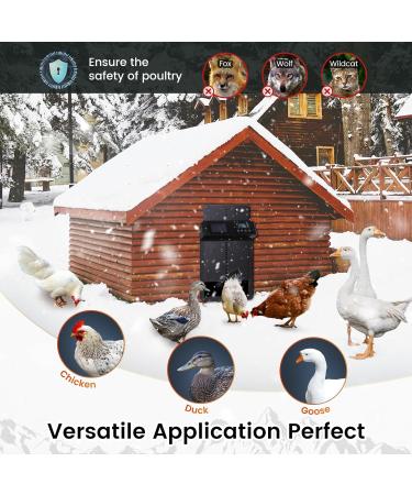 PUPIHOM Chicken Door - High-Quality Accessory for Coops | Buy Online Now - Buy Online on GoSupps.com