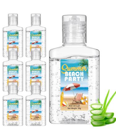 Dansib 6 Pcs Mini 1oz Soothing Moisture Gel Travel Size Moisturizing Face Skin Gel Bulk After Sun Lotion Wedding Beach Summer Party Supplies(Summer Beach)