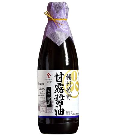 Soy Sauce Double Brewed Vintage 1000 Days Aged, Japanese Artisanal Handmade, Naturally Brewed, No Additives, Non-GMO, Made in Japan(360ml)YAMASAN
