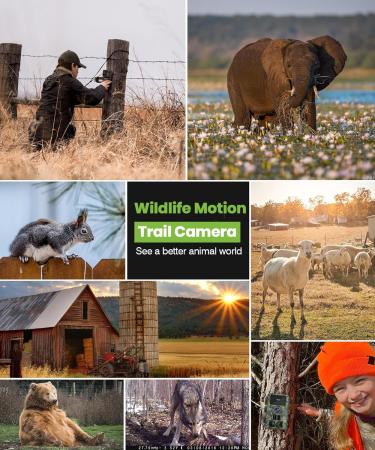 8K 60MP Trail Camera - Advanced Night Vision Fast 0.05s Trigger Speed IP66 Waterproof - Perfect for Wildlife & Deer Detection - Buy Online on GoSupps.com