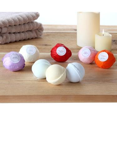 HanZ Bath Bombs Gift Set - Ultra Lush Spa Fizzies for Women, Mom, Girls, and Teens - Ideal Gift Ideas for Her - Add to Bath Bubbles and Beads (2 oz, Light Colors) - Buy Online on GoSupps.com
