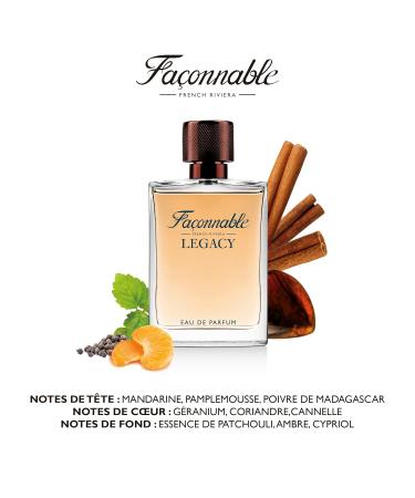 Fa onnable - Legacy 90ml (3 Fl Oz) - Eau de Parfum for Men - Woody Oriental & Spicy Scents Woody Oriental & Spicy 3 Fl Oz (Pack of 1) - Buy Online on GoSupps.com