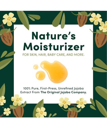 HobaCare Organic Jojoba Oil - 100% Pure Unrefined Cold Pressed for Scalp, Nails & Skin - 8.45 fl oz - Buy Online on GoSupps.com