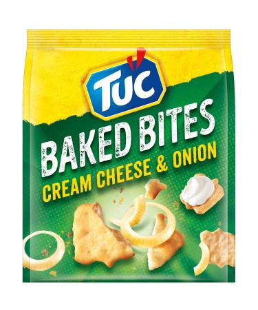 TUC Baked Bits Cream Cheese & Onion - 6x110g Salzb ck Large Pack | Mini-Cracker with Sour Cream Onion Flavor | International Shipping Available - Buy Online on GoSupps.com