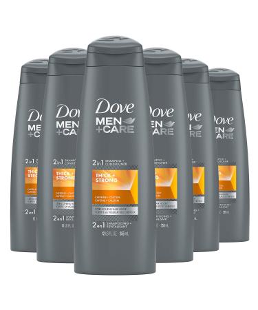 Dove Men+Care Fortifying 2 in 1 Shampoo and Conditioner for Resilient and Thicker Hair Thick and Strong with Caffeine Helps Strengthen Thinning Hair 12 oz Pack of 6 - Buy Online on GoSupps.com