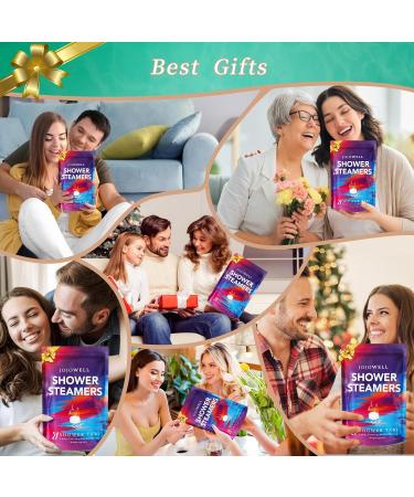 JoJowell Stocking Stuffers for Women - 21 Packs Shower Steamers with Essential Oils for Self Care Stress Relief Christmas Gifts for Women Birthday Gifts for Men Bloom Variety - Buy Online on GoSupps.com