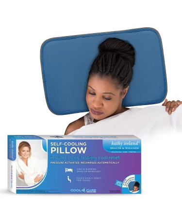 Cool Care Technologies Kathy Ireland Health and Wellness Pillow Cooling Pad Pressure-Activated, Recharges Automatically - Provides Instant, Long-Lasting Relief - Ideal for Sleep, Exercise