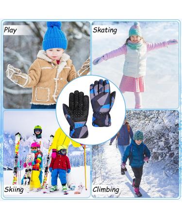 Kids Winter Gloves 2 Pairs - Waterproof Camo Snowboard Gloves for Ages 8-14 - Buy Online on GoSupps.com