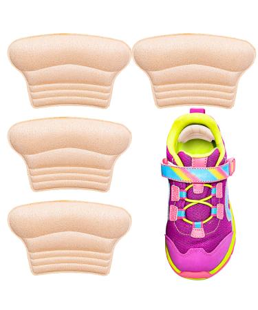 WLLHYF Kids Heel Grips 4 Pieces Self-Adhesive Heel Cushion Add Volume to Too Large Shoe InsertsPrevent Skin Rubbing and Blister Shoe Fit for Toddlers Girls and Boys Women Skin Color 2 Pairs - Buy Online on GoSupps.com