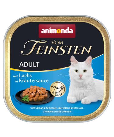Animonda Vom Feinsten Adult cat food wet food for adult cats with salmon in herb sauce 32 x 100 g