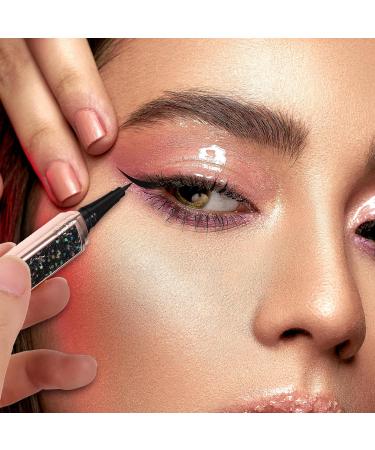 ZERO Diamond Glitter Liquid Eyeliner Pen For Women Durable No Bloom Selfadhesive Eyeshadow Tool For Makeup With Fine Tip Practical Unique Design - Buy Online on GoSupps.com