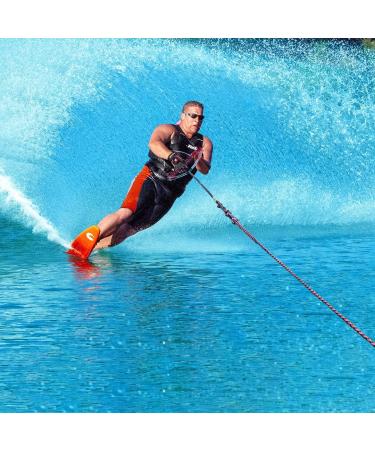 Obcursco 75ft Ski Rope| 5-Section Watersports Rope with EVA Handle for Wakeboard, Water Ski, Kneeboard | Multi Color - Buy Online on GoSupps.com