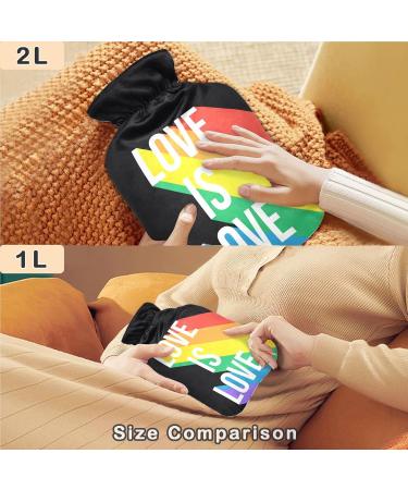 Naanle Love is Love Pride Month 2L Heat Bottle - Large Hot Water Bottle for Pain Relief & Cold Therapy | Perfect for Bed Hands & Feet - Buy Online on GoSupps.com