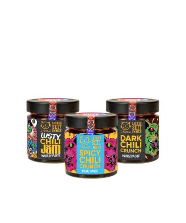 J.Kinski Bio Favorites Wrzpaste Box (3 pcs of 160g) for marinating as a pesto for wencing for Asia dishes vegan regional and fair