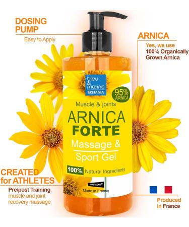 100% Arnika Jelly - Arnica Gel Concentrate for Muscle & Joint Pain Relief | Skincare for Bruises Tension & Injuries | 200ml Pump Bottle - Buy Online on GoSupps.com