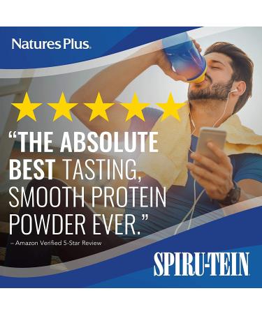 Nature's Plus Spiru-Tein High Protein Energy Meal - Vanilla Flavor, 8 Packets (1.2 oz each) - Nutritional Supplement - Buy Online on GoSupps.com