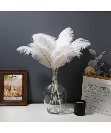 20pcs 22 Inch White Ostrich Feathers Bulk Kit for Vase Floral Arrangement, Wedding Party Centerpieces & Home Decor - Christmas Decorations - Buy Online on GoSupps.com