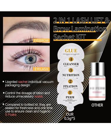 Lash Lift Kit | Sachet Eyelash Perm & 2-in-1 Brow Lamination | DONG RHYME - DIY & Professional Quality for Salon Use - Buy Online on GoSupps.com