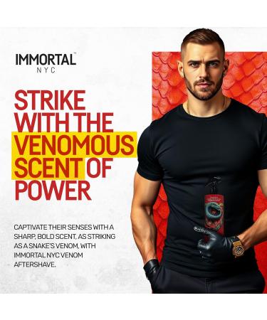 Immortal NYC Reserve Venom Premier After Shave For Men 17 oz- Moisturizing and Refreshing Fruity Floral Men's Cologne - Buy Online on GoSupps.com