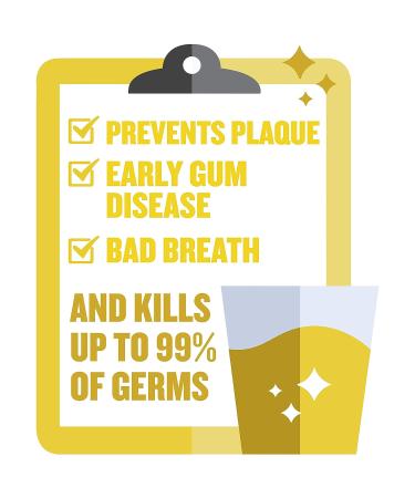 Listerine Original Antiseptic Mouthwash - 1 L Bottle - Fight Bad Breath, Plaque & Gingivitis - Buy Online on GoSupps.com