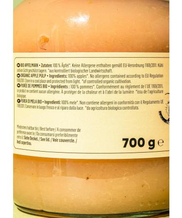 KoRo Organic Apple Sauce 6 x 700g | 100% Fruit No Added Sugar or Preservatives | From Controlled Organic Cultivation | Buy Internationally - Buy Online on GoSupps.com
