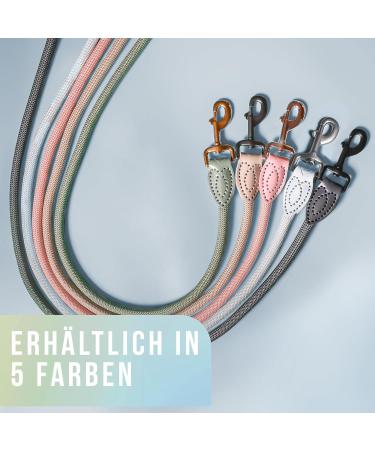 High-Quality 1.7m No Tangle Dog Training Leash - Aqua Braided Rope with Hand Loop - Buy Online on GoSupps.com