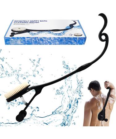 Long Handle Back Scrubber for Shower - Curved Detachable Bath Brush for Elderly and Disabled - Ideal for Limited Arm Movement and Frozen Shoulder Relief - Men and Women - Buy Online on GoSupps.com