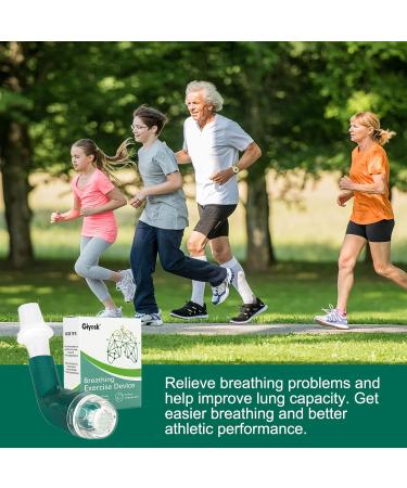 Portable Breathing Exercise Device for Lung Health - Expiratory Trainer for Mucus Relief & Lung Expansion (Green) | International Shipping Available - Buy Online on GoSupps.com