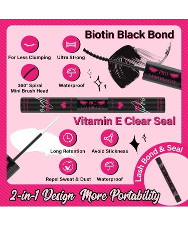 Lash Clusters Kit - DIY Eyelash Extensions with 168 Pcs Individual Lashes, Bond, Seal, Applicator & Remover - Beginner Eyelash Extension Kit (Tender+Glitter) - Buy Online on GoSupps.com