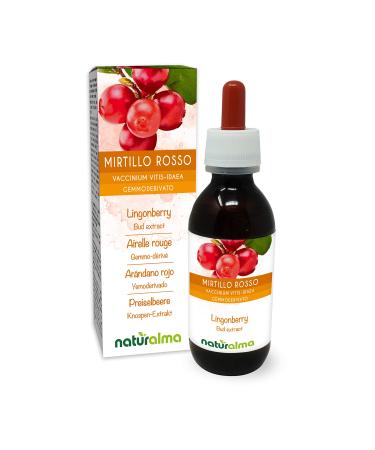 Cranberry (Vaccinium Vitis-IDAEA) Non-alcoholic bud extract from Frishen buds of Natural Ma |Liquid extract drops 120 ml |Dietary supplement |Veganer alcohol -free 120 ml (1 Pack)