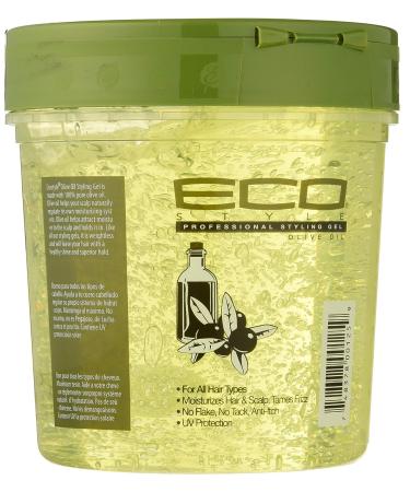 Eco Style ECOCO Gel 100% Pure Olive Oil - Adds Shine & Tames Split Ends - Weightless Style for Nourished & Repaired Hair - Superior Hold for Healthy Shine - 24 Fl Oz - Buy Online on GoSupps.com