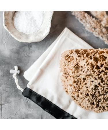 ideelz XFO Sea Sponge (Medium 5) - All Natural Sea Wool Sponge for Bathing and Exfoliating - USA Grown - Buy Online on GoSupps.com