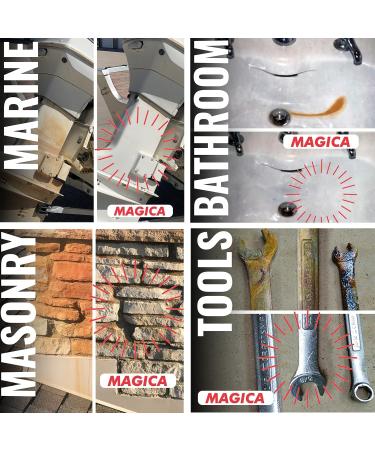 Magica Rust Remover Spray 8oz Non-Toxic Professional-Grade Multi-Surface Solution for Quick Rust Removal - Buy Online on GoSupps.com