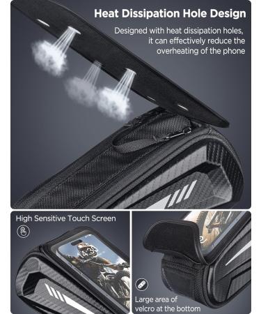 Buy Lemego Waterproof Frame Bag - Bicycle Pocket with Rain Cover & Reflector Strip - Fits Smartphones Up to 6.7 inch - Ideal for Bicycles & Motorcycles - Buy Online on GoSupps.com