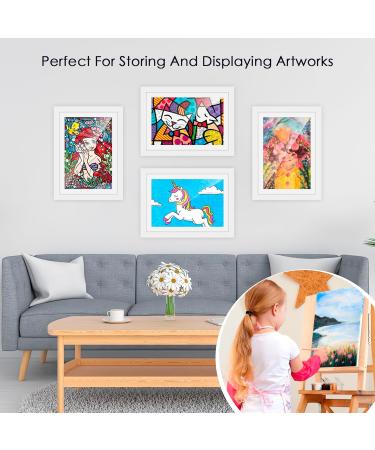Sayapeiy A4 Picture Frame for Children's Drawings - 2PC Art Display Frame Front Opening for Home School & Office Decoration - Buy Online on GoSupps.com