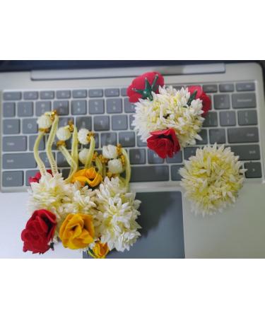 Set of 10 Artificial Hair Gajra Bands - Perfect for Traditional Hair Accessories - Buy Online on GoSupps.com