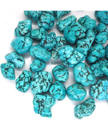 Natural Crystal Rough Natural White Turquoise Dyed Green Tumbled Irregular Stone Healing Crystal Gemstone (Size : 200g) - Buy Online on GoSupps.com