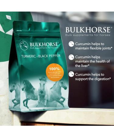 BulkHorse Turmeric + Black Pepper | 1000g for Joint Function & Digestion | No Added Sugar | Premium Quality Superfood - Buy Online on GoSupps.com