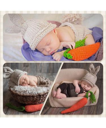 Handmade Crochet Newborn Photography Prop Set - Baby Bunny Outfit for Easter, Halloween, Christmas - Buy Online on GoSupps.com