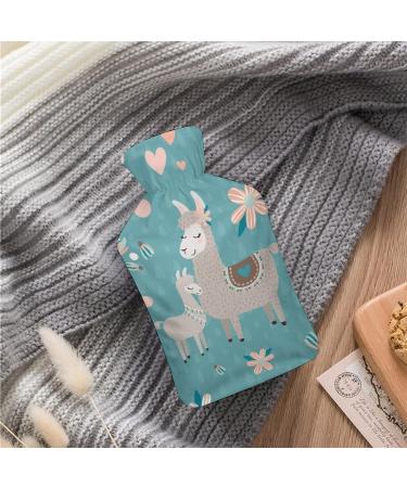 Alpaca Hot Water Bottle with Plush Cover - Warm Hand Warmer for Adults & Kids - 26.5x15.3cm - International Shipping Available - Buy Online on GoSupps.com