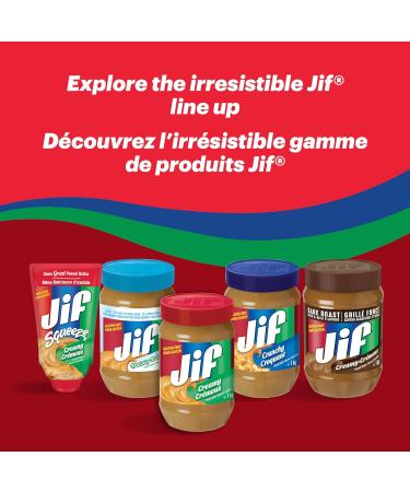 Jif Crunchy Creamy Peanut Butter Smooth & Creamy Texture No Stir 1kg Jar Crunchy 1 kg (Pack of 1) - Buy Online on GoSupps.com